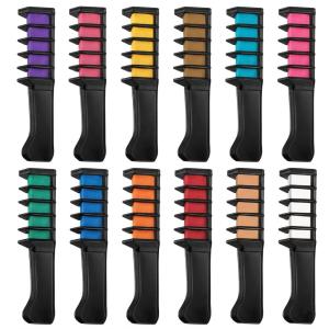 12 Hair Color for Girls Temporary Hair Color Dye for Kids, Comb, Gifts For Girls