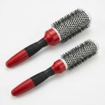 Boar Bristles Round Hair Brush (Pack of 2).