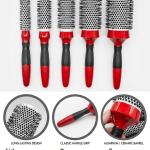 Boar Bristles Round Hair Brush (Pack of 2).