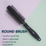 Hair Brush Comb Round Comb Twill with Wood Handle 1 Pcs