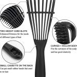 Detangling Brush Multifunctional Octopus Hair Comb Scalp Massager(1 Piece) Black.