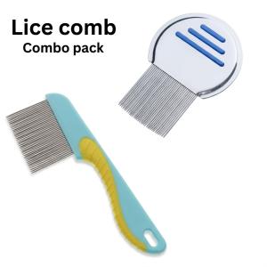 2pc Lice Comb - Stainless Steel lice Comb and Flea Lice Comb For Cat, Dog Treatment.