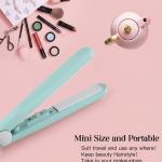Mini Electronic Hair Crimper and Curler - Ceramic Design Styling Tool(Multicolor) Pack o f 1.