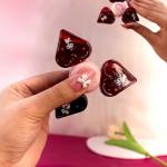3 In 1 Cute Heart Shaped Spinner Lip Gloss Tint For Women/Girls ( 1 Piece). Mutlcolour
