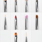 Nail Art Pen Brush Set (10 pieces) silver