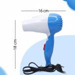 Professional Mini Hair Dryer, 1000 Watts, Multicolor( Pack of 1).
