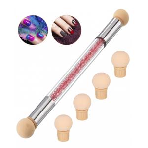Dotting Gradient Nail Sponge Stick Tool(Set of 1).