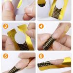 Poly Nail Gel Nail Forms Nail Extension Tips Guide Paper( 100 Sticker Roll) Pack of 1