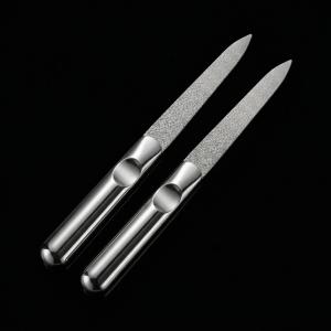 Pack 2 Stainless Silver Steel Nail Filers (5 Inches)  (Set of 2)