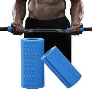Dumbbell Grips, Non-Slip Comfort Grip (Blue) 1 Pair