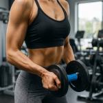 Muscle Growth Easily Attachable to Any Barbell, Dumbbell Grips Pack of 1