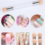 Dotting Gradient Nail Sponge Stick Tool(Set of 1).