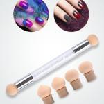 Dotting Gradient Nail Sponge Stick Tool(Set of 1).