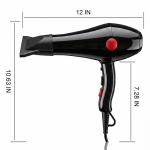 Heavy Duty Hair Dryer Hot and Cold Hair Dryers with 2 Switch speed setting For Men, Hair Dryer For Women(Black)