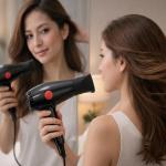 Heavy Duty Hair Dryer Hot and Cold Hair Dryers with 2 Switch speed setting For Men, Hair Dryer For Women(Black)