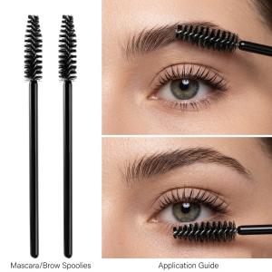 50 Pcs Disposable Eyelash Brushes Mascara Brushes Eye Lash Eyebrow (Black).