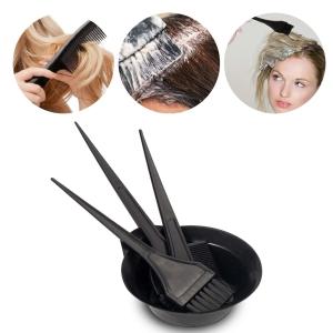 Hair Coloring Dyeing Kit Brush with Bowl 4 set