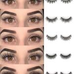 3D Eyelashes Fibber Synthetic, Natural & soft 100% Handmade 3D Eyelashes (pack of 5)