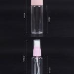 Plastic Portable Travel Size Empty Bottles for Makeup Cosmetic  (Pack of 1).