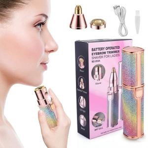 Eyebrow Trimmer, 2 in 1 Rechargeable Facial Hair Remover(Pack o f 1).