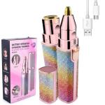 Eyebrow Trimmer, 2 in 1 Rechargeable Facial Hair Remover(Pack o f 1).