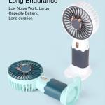 Mini Rechargeable Fan Handheld USB Fan with Brushed Motor, (Pack of 1) AQUA