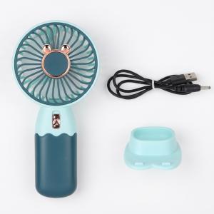Mini Rechargeable Fan Handheld USB Fan with Brushed Motor, (Pack of 1) AQUA