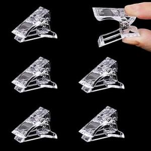 Clips for Poly gel, Nail Extension Gel Quick Building Nail Tips Clip (pack of 10).