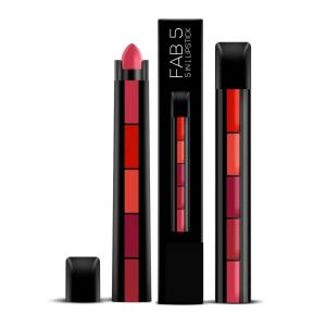 Red Edition 5 in 1 Matte Lipstick (Red, 7.5 g)  (Multi, 7.5 g)