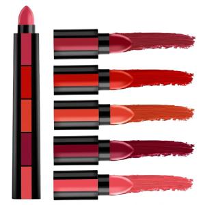 5 IN 1 Non Transfer Matte Lipstick