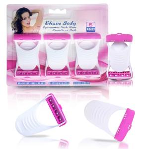 Women's Disposable Plastic Hair Razor & Bikini Shaving Razor For Women- Pack Of 1 (6 Pcs).
