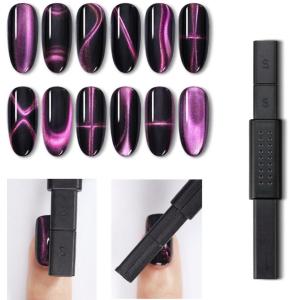 3D Cat-Eye Magnetic Stick 3D Line Strip Magnetic Board Nail Polish Tool(1 Piece)