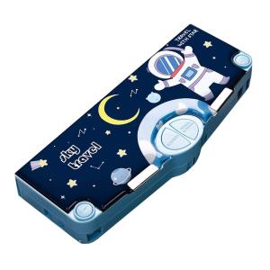 Multi-Functional Pencil Box For Kids, Space Pencil Box For Boys & Girls, Magnetic Pencil Box (Pack of 1).