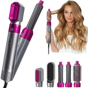 5 in 1 Hot Air Styler  A Versatile Hair Dryer Comb (1 Piece).