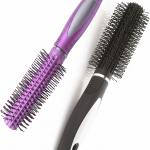 Hair Curling Roller Round Comb Brush paçk of 2