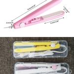 Mini Electronic Hair Crimper and Curler - Ceramic Design Styling Tool(Multicolor) Pack o f 1.