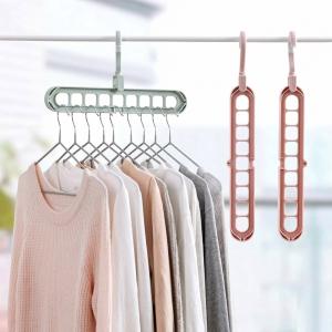 2 Pcs, 5 Layer Hanger, Clothes Hanger for Wardrobe and Cupboards..Multicolour