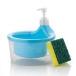 Soap Dispenser with Container and Sponge for Home, Kitchen, Bathroom.(Pack Of 1).