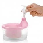 Soap Dispenser with Container and Sponge for Home, Kitchen, Bathroom.(Pack Of 1).