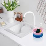 Soap Dispenser with Container and Sponge for Home, Kitchen, Bathroom.(Pack Of 1).