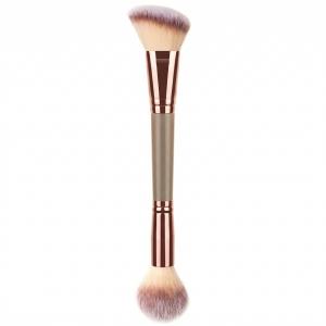Foundation Brush Make Up Brush Flat Top Brush 2 in 1 Double-Sided Beauty Makeup Tools 1 Pcs