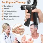 Hand Gripper Forearm Exercise Equipment - Hand Gripper 5 to 60 kg with Counter | Adjustable Hand gripper.