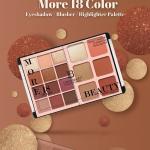 18 Colors matte eyeshadow palette (pack o f 1).