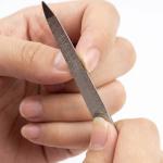 Pack 2 Stainless Silver Steel Nail Filers (5 Inches)  (Set of 2)