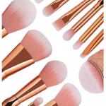 Diamond cut Handle Makeup Brush Set With Big Fish Tail For Foundation /Eyeshadow /Lips-11 Pieces