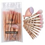 Diamond cut Handle Makeup Brush Set With Big Fish Tail For Foundation /Eyeshadow /Lips-11 Pieces
