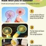 Mini Electric fan (pack of 1)Muticolour