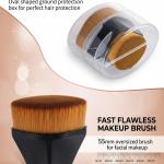 Foundation Brush, Flawless Makeup Brush with Storage Case 1 Pcs