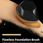 Foundation Brush, Flawless Makeup Brush with Storage Case 1 Pcs
