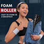 Foam Roller for Back Pain, High Density Foam Roller for Workout in the Gym, Back Roller(Pack of 1).black